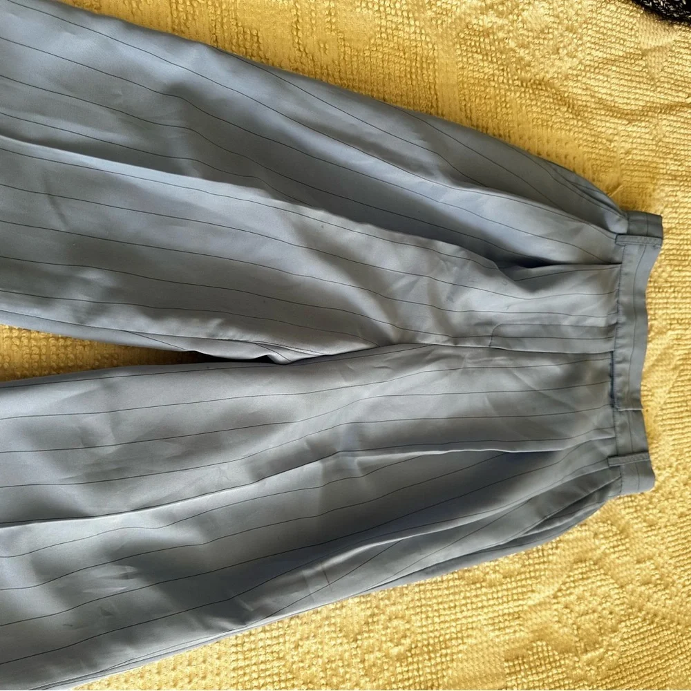 The Frankie Shop Bea Fluid Stripe Suit Pants – Powder Blue size XSmall - Picture 11 of 11